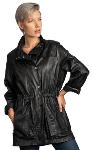 2323 Leather Crinkle Jacket