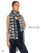 Load image into Gallery viewer, 111P Leather Printed Fringe Scarf
